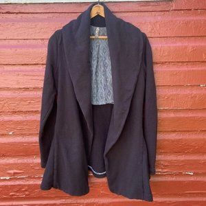 Free People Shawl Collar Flared Hem Sweater Coat Women's Size XS